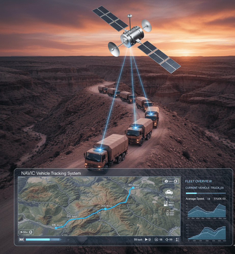 NavIC constellation — Indian satellite navigation
